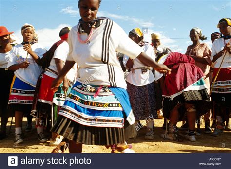 Local Villagers Performing The Traditional Zulu Dance In
