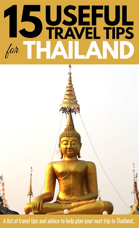 travel tips for thailand