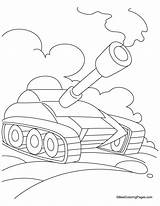 Coloring Tanks Pages Popular Tank sketch template