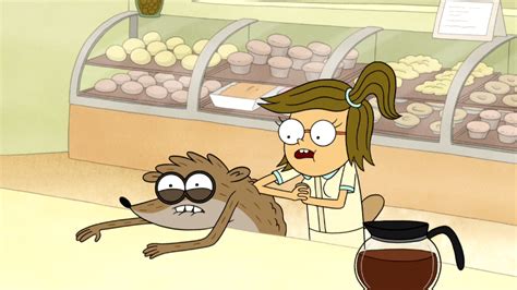 image s6e06 091 eileen massages rigby with her elbow png