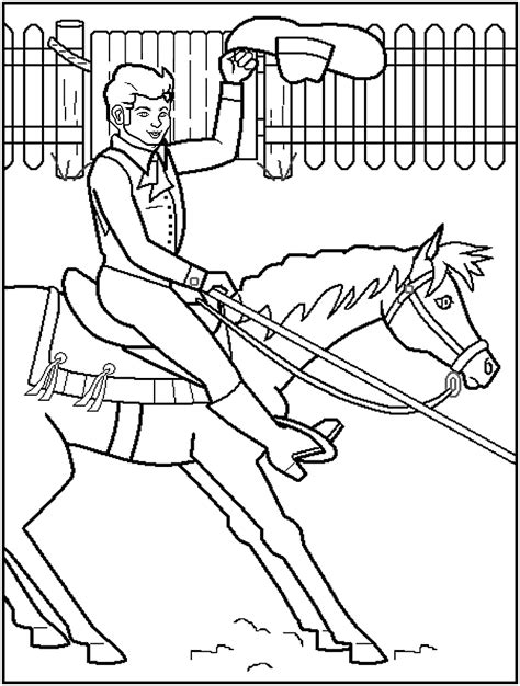 rodeo coloring page coloring home