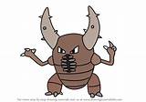 Pinsir Pokemon Draw Drawing Go Coloring Pages Step Tutorials Games Drawingtutorials101 Template sketch template