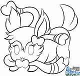 Sylveon Coloring Pokemon Pages Eevee Colouring Chibi Evolutions Printable Cyndaquil Color Deviantart Getcolorings Evolution Getdrawings sketch template