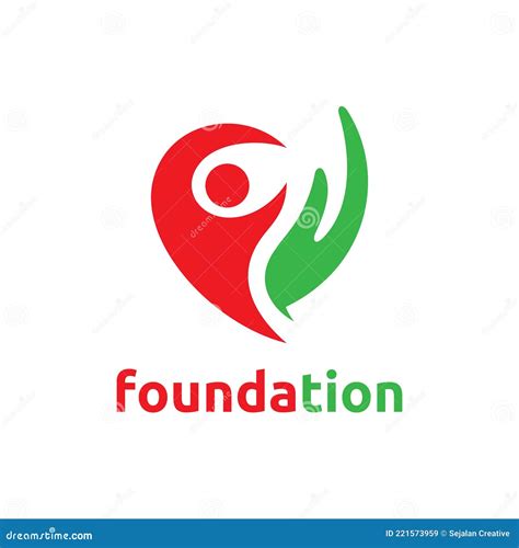 foundation logo stock vector illustration  logotype
