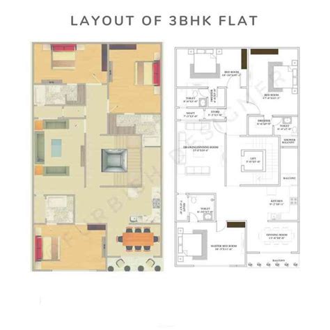 sample layout  bhk  furbish designer interior designer  noidauttar pradesh india