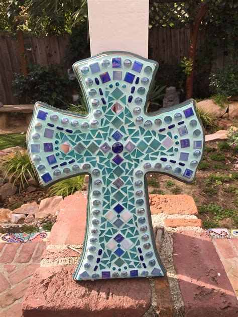 mosaic cross cross art mosaic cross mosaic projects