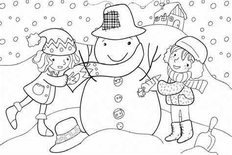 winter season coloring pages crafts  worksheets  preschool