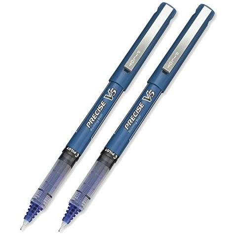 pilot precise  stick rolling ball pens extra fine point blue  pack