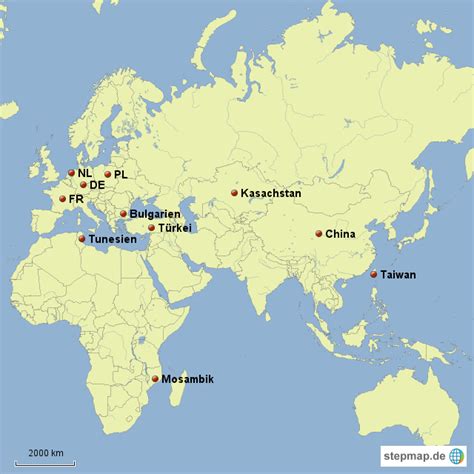 stepmap asien afrika und europa landkarte fuer deutschland