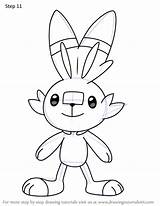 Scorbunny Pokemon Draw Drawing Step Tutorials sketch template