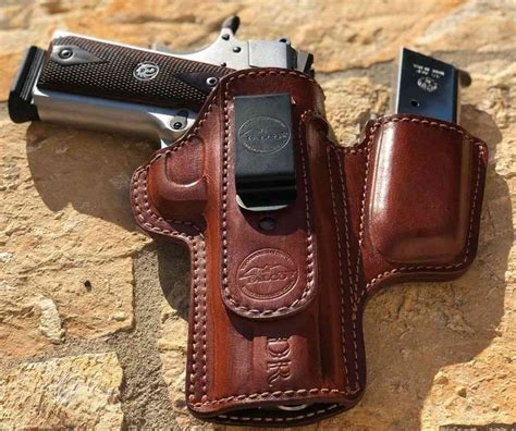 appendix carry concealed open top leather holster  magazine pouch