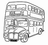 Bus Coloring Pages Getdrawings Driver sketch template