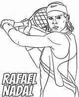 Nadal Tennis Kolorowanka Tenisista Ronaldo Topcoloringpages Cr7 Kolorowanki Rafa Druku sketch template