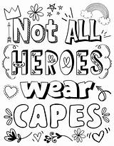 Heroes Capes Nurses Myhomebasedlife sketch template
