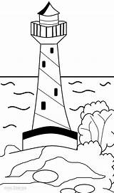 Lighthouse Coloring Pages Realistic Printable Getcolorings Color Getdrawings Adults sketch template