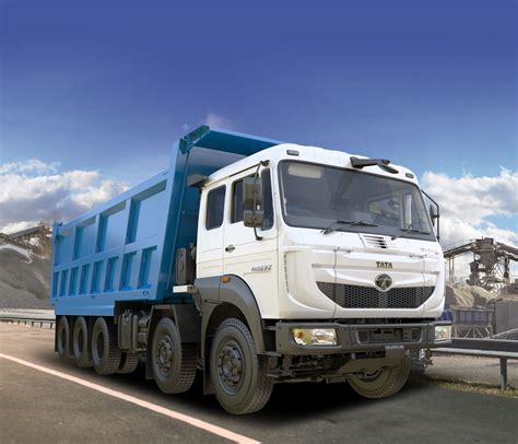 tata signa tk launched  tonne multi axle tipper truck