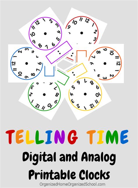clock printables  telling time lesson tips  homeschool