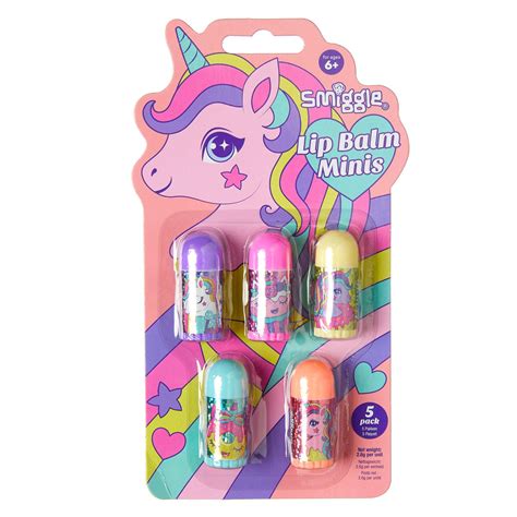 unicorn lip balm pack  mix smiggle   girl toys