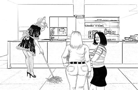sissy maid drawings cumception
