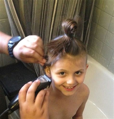 Mom Allows Six Year Old Daughter To Shave Her Head To Send