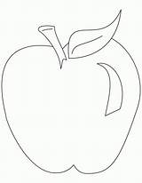 Apple Coloring Color Pages Printable Apples Drawing Fruit Kids Clipart Preschool Preschoolers Bitten Cliparts Fruits Picking Library Popular Teacher Line sketch template