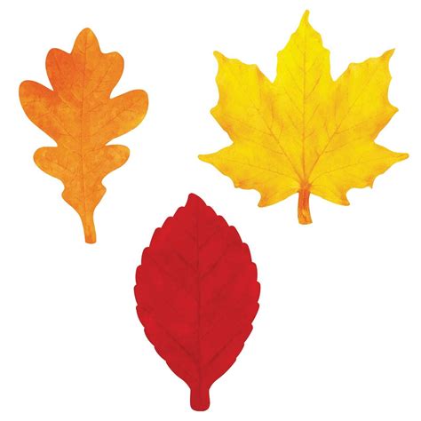 fall leaf template  printable