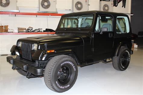 jeep wrangler base sport utility  door  black hardtop  tires belts classic jeep