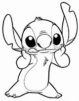 Stitch Coloring Pages Printable Lilo Disney Cute Print Choose Board Kids sketch template
