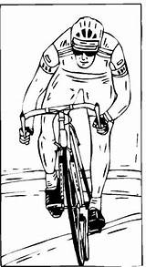 Ciclismo Ciclista Compartan Pretende Disfrute Niñas Motivo sketch template