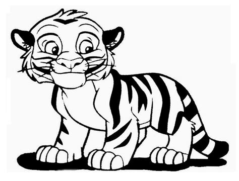baby tiger coloring page  printable coloring pages  kids