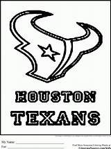 Coloring Pages Football Houston Teams Colouring Texas Team Printable Comments sketch template