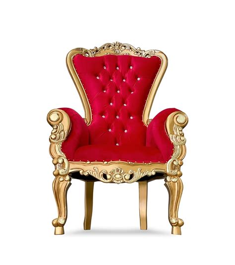 Red Gold Royal Throne Chair – Platinum Prop House Inc