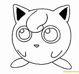 Jigglypuff Pokemon Coloring Pages Color sketch template