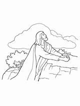 Jesus Gethsemane Praying Atonement Coloring Christ Drawing Line Lds Garden Pages Drawings Kneeling School Prayer Rock Sunday Primary Kids Bible sketch template