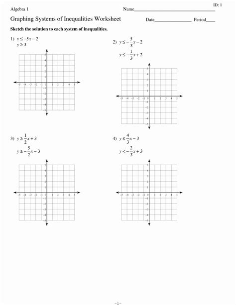 graphing linear equations practice worksheet   algebra