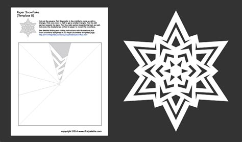 Printable Paper Snowflake Template Stephenson