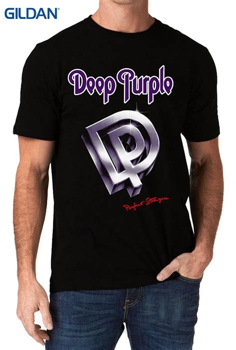 short sleeve  shirt deep purple  band logo  rock perfect