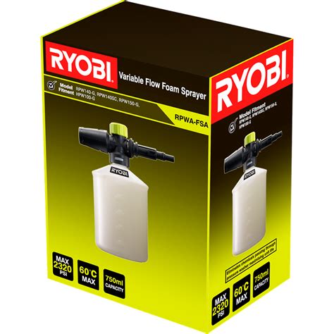 Ryobi Variable Flow Foam Sprayer Bunnings Warehouse