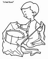 Coloring Christmas Drum Pages Morning Boy Kids Drums Clipart Sheets Real Drawing Columbus Christopher Sheet Library Popular Honkingdonkey Books Coloringhome sketch template