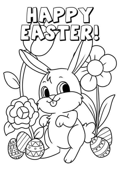 coloring pages  printable happy easter coloring pages