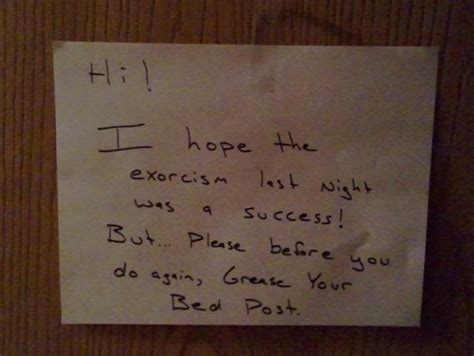 15 funniest notes ever left for neighbors having sex very loud