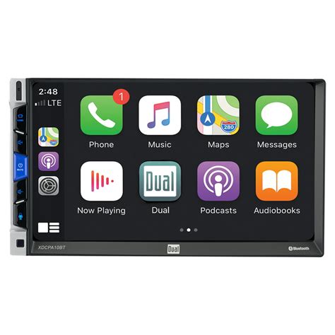 dual electronics xdcpabt   led multimedia touch screen double din car stereo apple