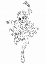 Monster High Lagoona Blue Pages Coloring Getcolorings sketch template