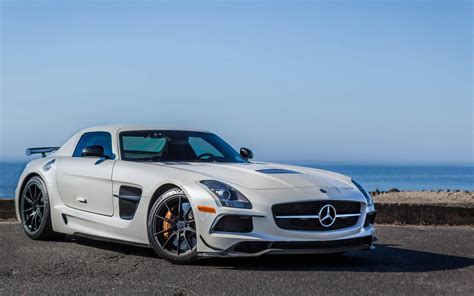 wallpaper mercedes benz sls amg white side view hd widescreen high definition fullscreen