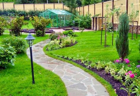 yard landscaping ideas curvy garden path designs  feng shui homes