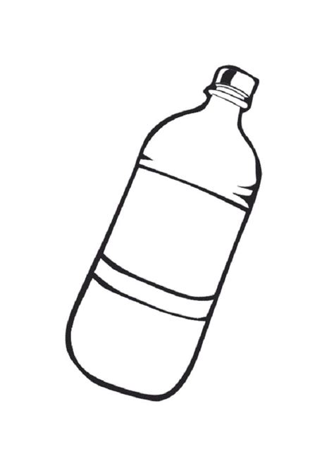 water bottle coloring page bottle drawing water bottle bottle