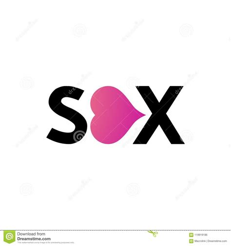 vector element for xxx logo word sex with heart stock