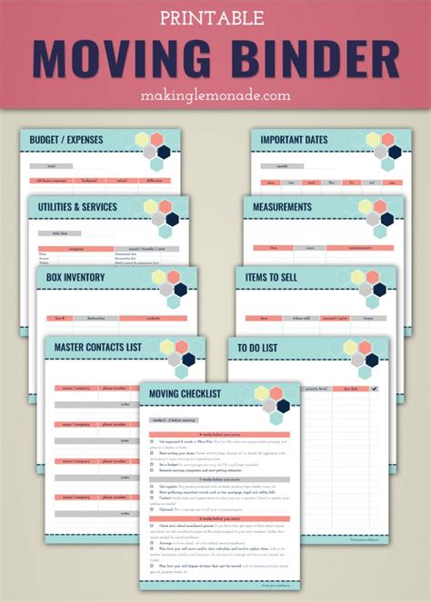 stay organized   printable moving checklist template business