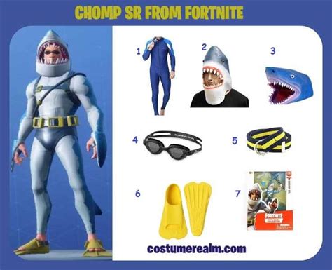 Chomp Sr Costume From Fortnite Diy Fortnite Halloween