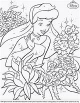 Coloring Disney Pages Princesses Princess Sheets Colouring Spring Printable Flower Visit Cinderella Seasons sketch template